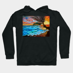 Brilliant Sunset Over Hawaii Hoodie